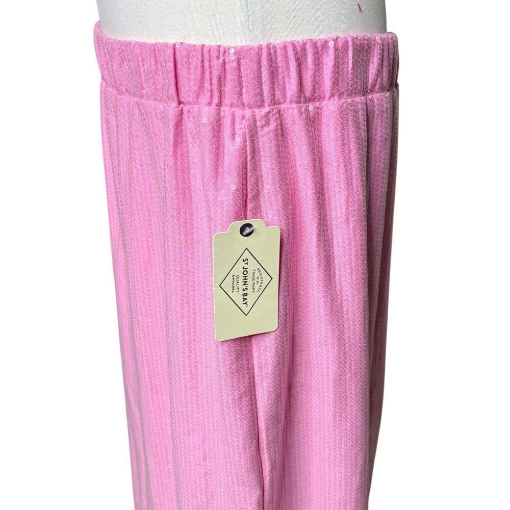 St. John's Bay Pink Bloom Sequin Skirt New With Tags Size 2X - Picture 7 of 10
